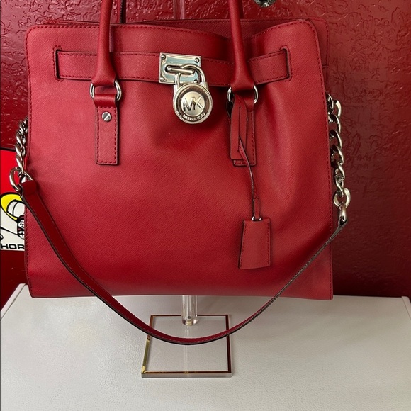 Michael Kors Red Satchel Bag - Picture 3 of 9